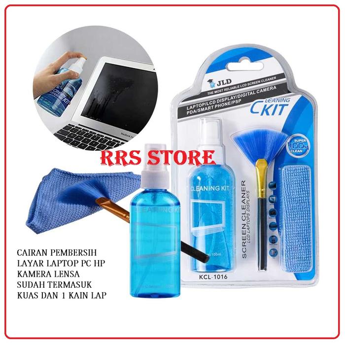 cairan pembersih Cleaning Kit Pembersih Layar LCD Laptop Lensa Kamera - KCL-1016 Bersihkan layar mon