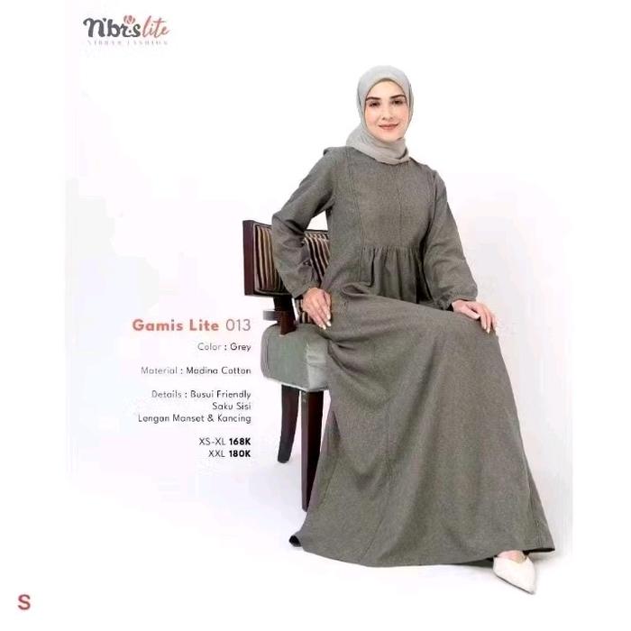 GAMIS NIBRAS TERBARU UKURAN S NB B112 NB B75 LITE 001A LITE 001A LITE 013 NB B03 LITE 05 RESYA 109 R