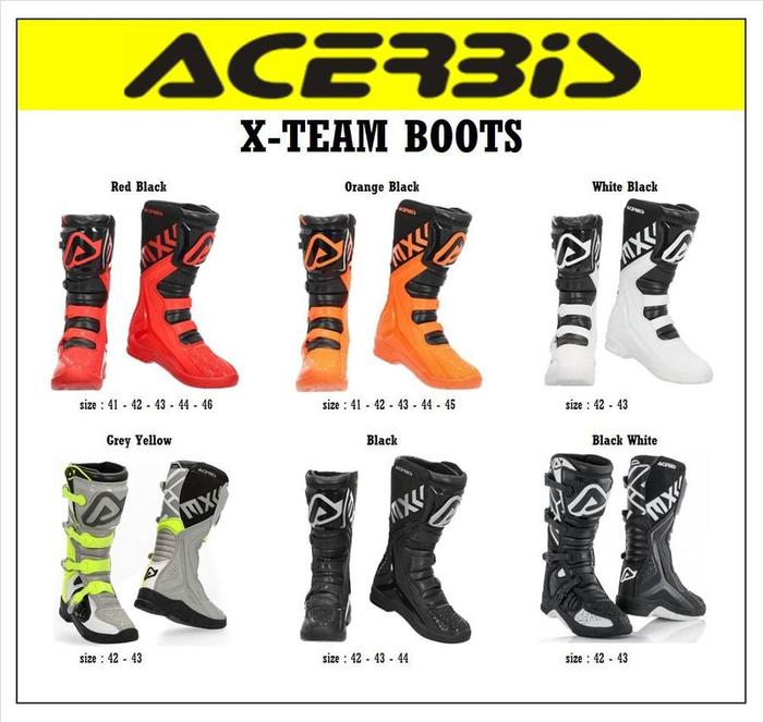 ACERBIS X-TEAM 2025 BOOTS ACERBIS SEPATU ORIGINAL