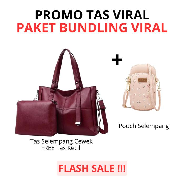 PROMO VIRAL DAPAT 3 - Tas Selempang Kondangan Wanita Ibu Emak Viral Bisa Untuk Pengajian, Kuliah, Se