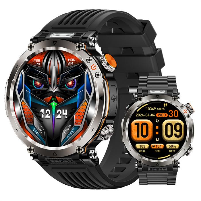 HT30 Smart Watch Bluetooth Call Men Outdoor Sports Fitness Compass Heart Rate Health Monitoring 600m
