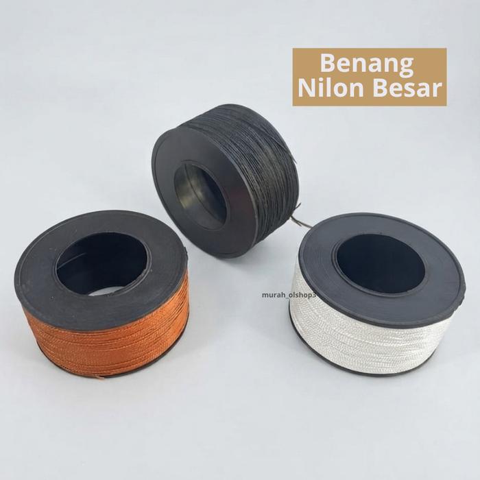 Benang Jahit Sol Sepatu Sandal Heavy Duty - Benang Nilon Lilin Tebal Alat Sol Sepatu Besar