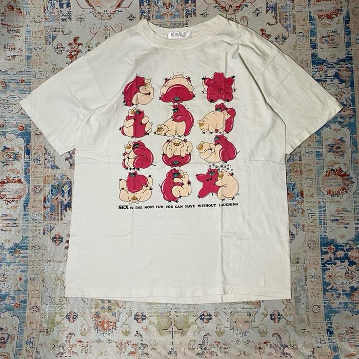 Porn Tee Glommy Pig Pink Tshirt