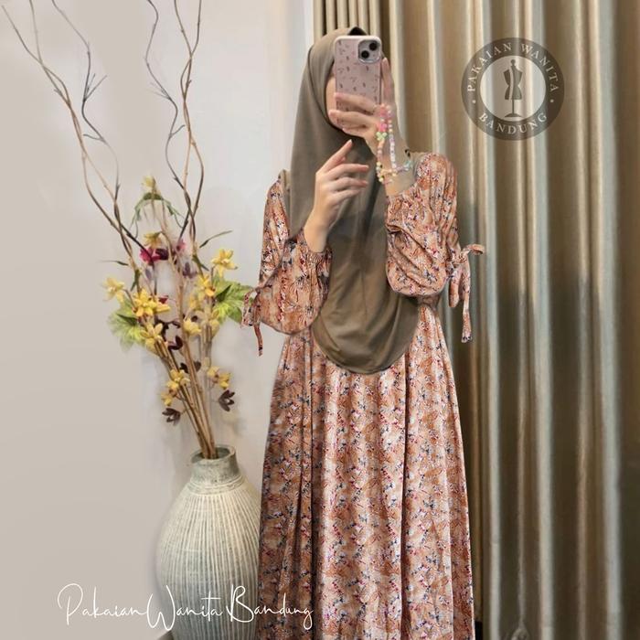(Bisa COD) Gamis Lebaran 2025 model gamis terbaru katun rayon twill original premium Hight Quality /