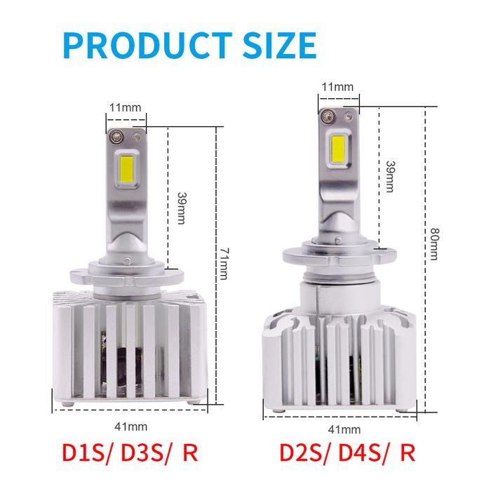 2pcs D1S D2S D3S D4S LED Headlight Kit Direct Connect to Original