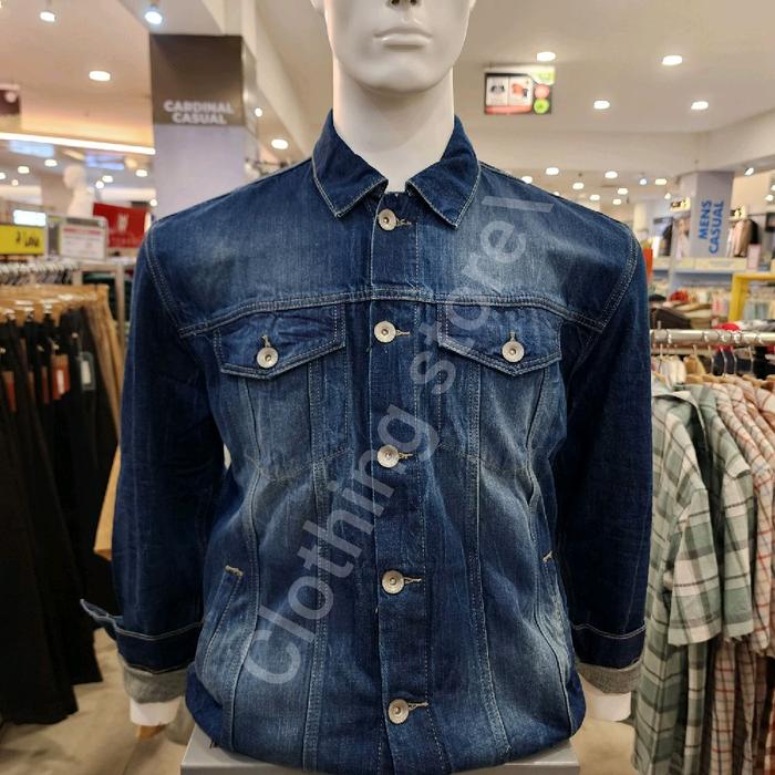 BOMBBOOGIE ORIGINAL jaket pria lengan panjang biru 34119B2DL