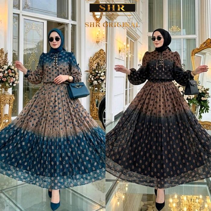 SHR ONE SET BRUKAT STELAN ROK SHR TERBARU BRUKAT POLKADOT
