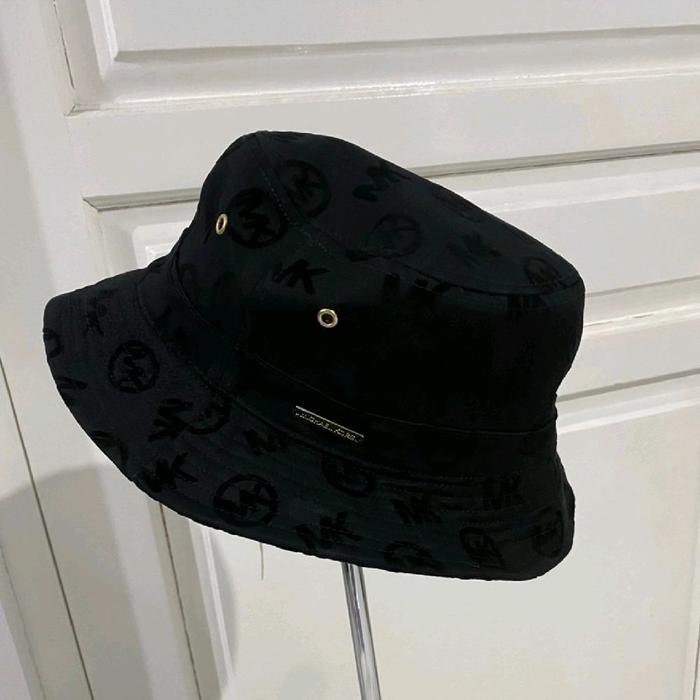 topi mk signature bucket hat black in
