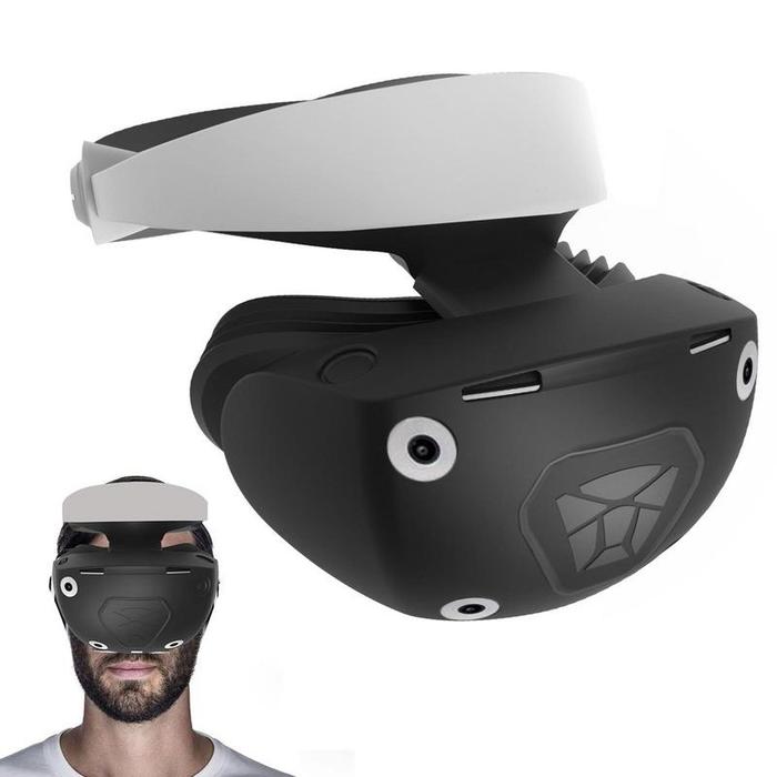 Untuk Sony PS VR2 Headset Kacamata VR Penutup Penuh Silikon Ringan