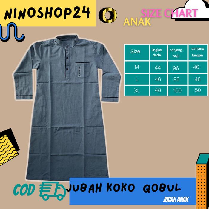 JUBAH ANAK QOBUL "NINOSHOP24"