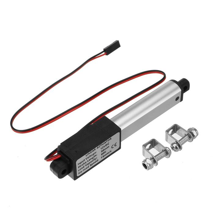 12V Mini Electric Linear Actuator with Brackets Waterproof DC 50mm