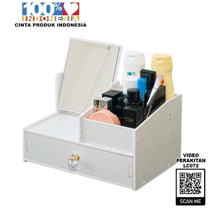 Rak Kosmetik Makeup Tempat Skincare Penyimpanan Serbaguna MDF - LC072