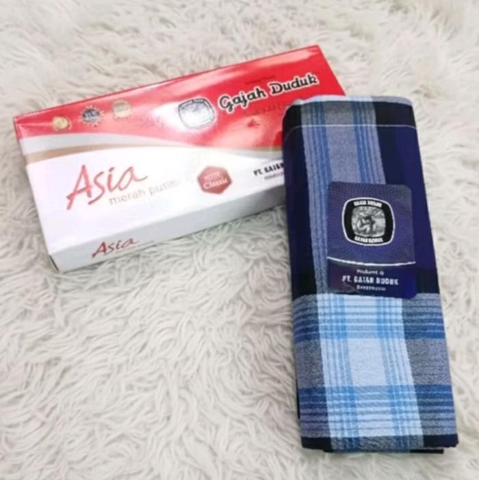 COD Sarung Gajah Duduk Asia Sarung Dewasa Motif Kotak Ukuran Besar Cocok untuk Sehari-hari dan Kegia