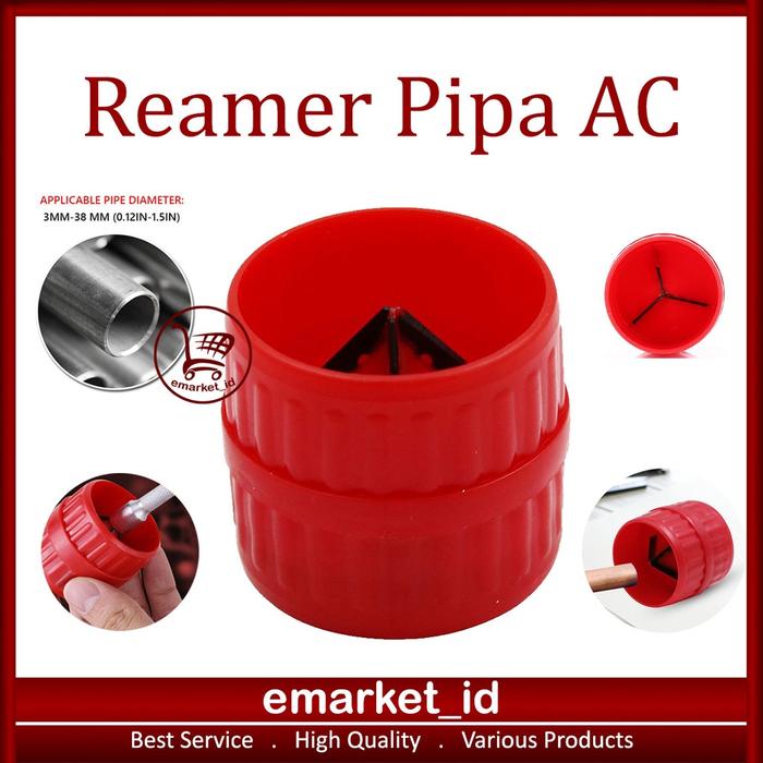 Tube Reamer Pipa Tembaga AC / Rimer Chamfer Mini Remer Flaring