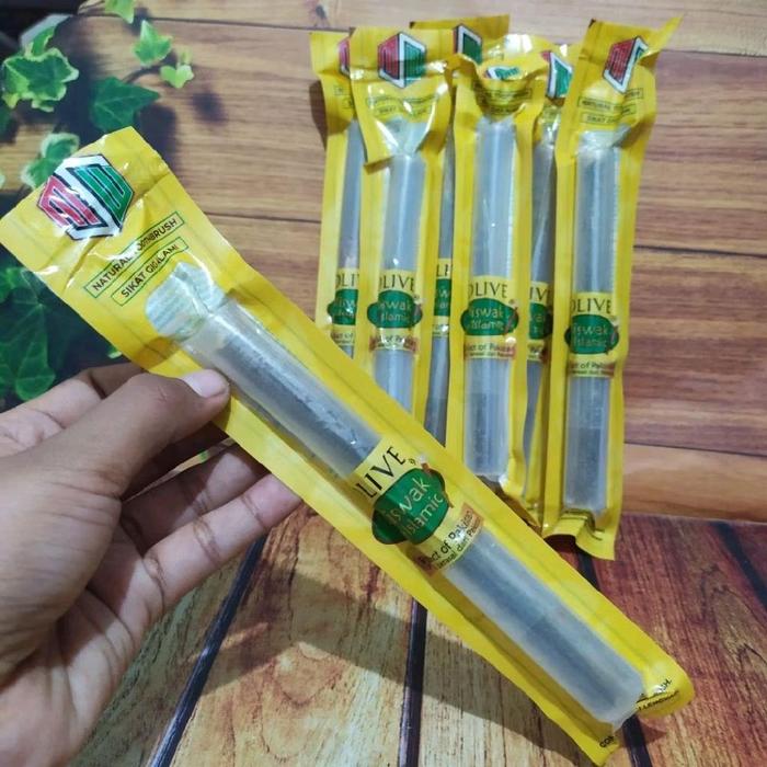 OLIVE/MISWAK ZAITUN - MISWAK AL ISLAMIC - DENGAN HOLDER - SIWAK SUNNAH ROSUL - ORIGINAL SIWAK TARIM