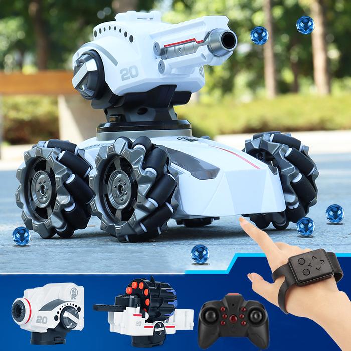 Stunt Car Remote Control 4WD Water Bomb Toy Gesture Remote Control Car Shooting Bullet Blow Bubble