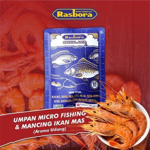 Umpan Rasbora 60gram Umpan Pancing Pelet Waderan Uceng Nilem Tawes Umpan Microfishing Umpan Serbuk