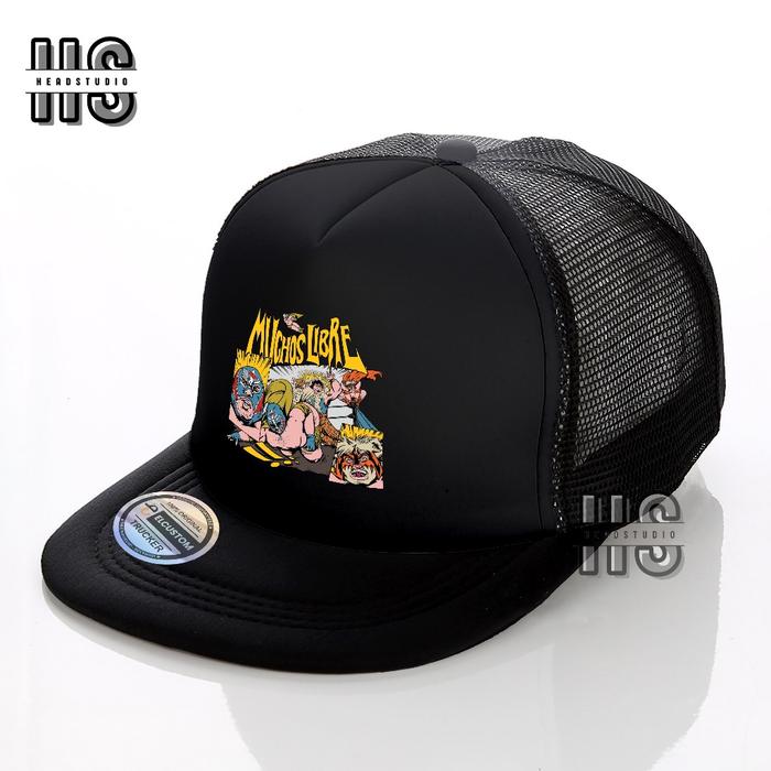 Muchos Libre Snapback / Topi Jaring / Trucker Hat  / Pria cowo / Topi Baseball / Topi Band / Distro 