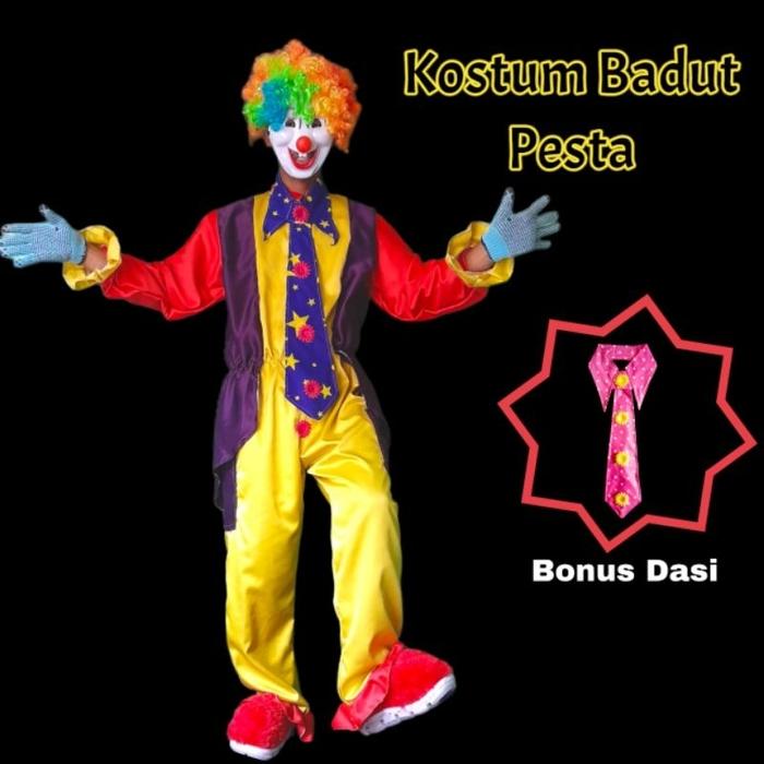 Kostum Badut Sulap/Kostum Badut Karnaval/Kostum Badut Ulang Tahun