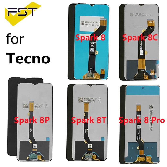 For Tecno Spark 8 KG6 LCD Display Touch Screen Digitizer Tecno Spark