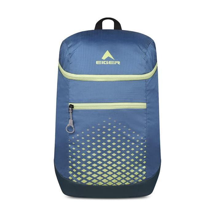 Tas Ransel Lipat Eiger 2587 Folded Shoes 14L Blue Daypack Backpack Original Traveling Outdoor Summit