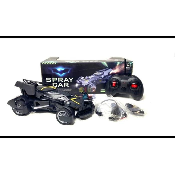 Mainan Remote Control Batman Spray Baterai Cas Rc Batman Asap