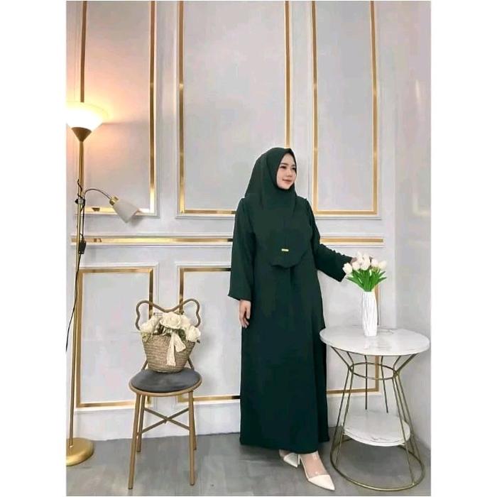 jasmine gamis set hijab crinkle