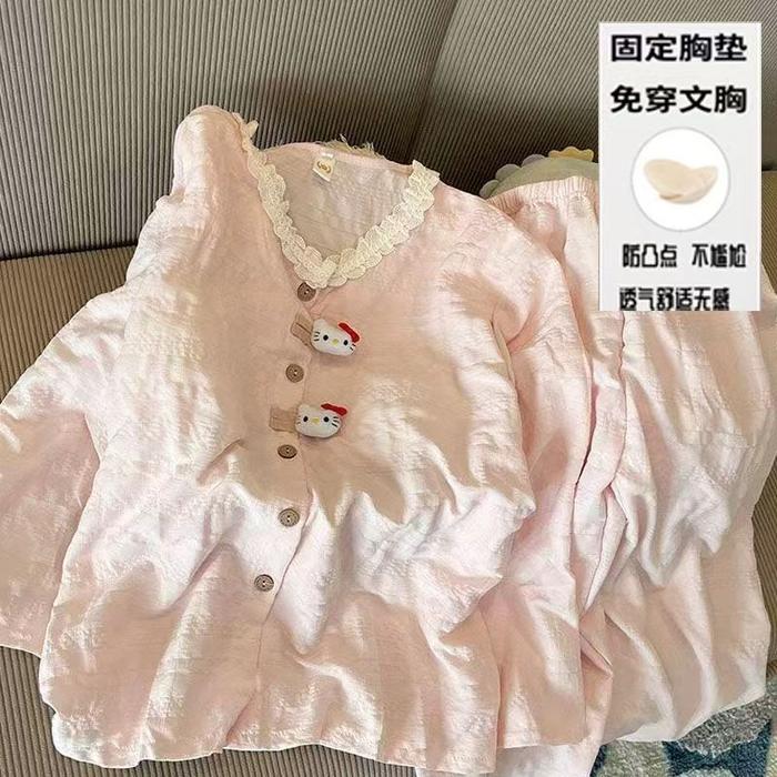PAJAMAS LENGAN PANJANG PJC 068 | PAJAMAS / BAJU TIDUR DINGIN / WANITA