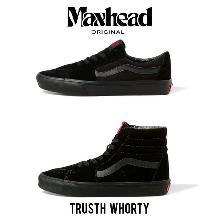VANS SK8-LOW & SK8-HI SUEDE FULLBLACK CLASSIC ORIGINAL 100%