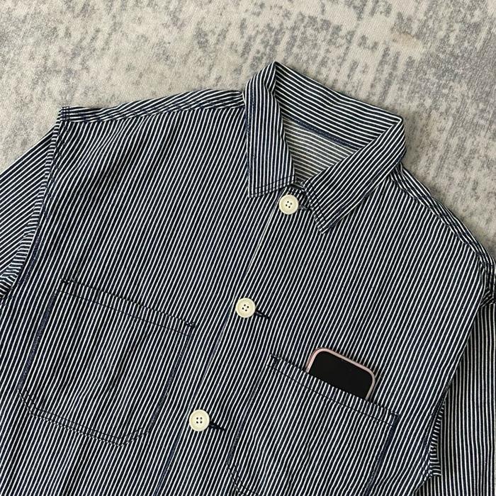 GU Uniqlo Hickory chef jacket