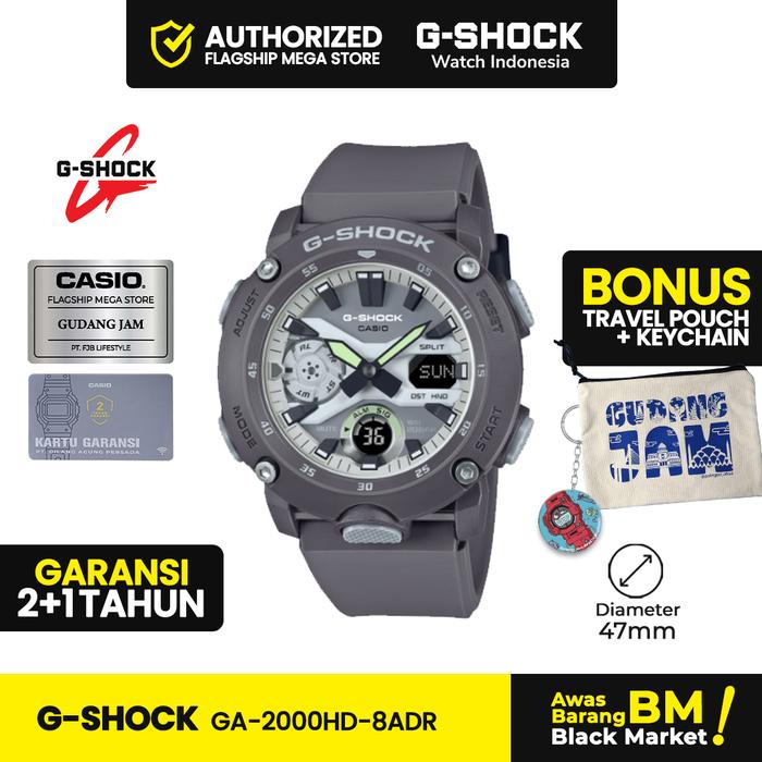 G-shock GShock GA-2000HD-8ADR | Jam Tangan Pria Cowok | Analog Digital | Anti Air | Kaca Mineral | O