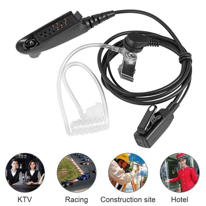 Practical Earpiece Headset Mic PTT Earphone Walkie Talkie Headset