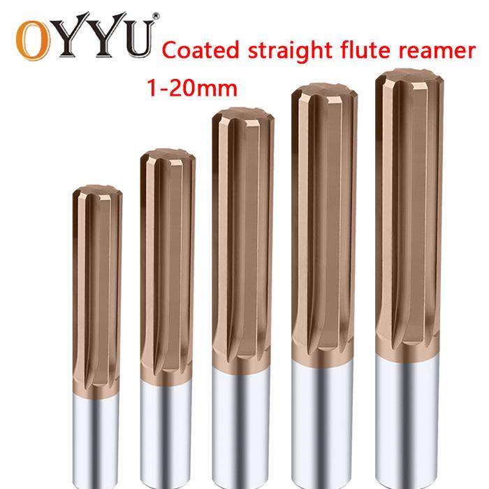 Tungsten Steel Reamer Straight Groove Reamer Coating H7 Solid Carbide