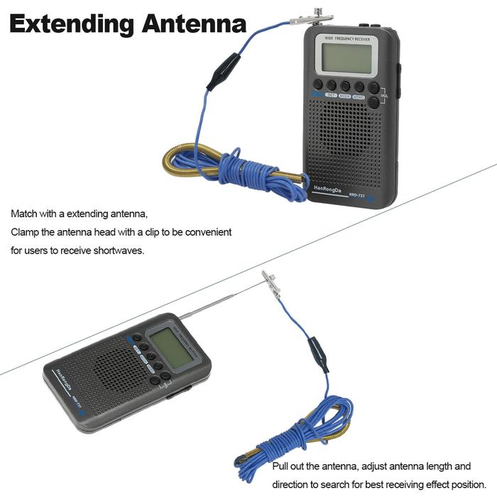 HanRongDa HRD-737 Portable Radio Aircraft Full Band Radio