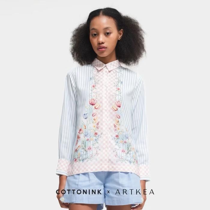 Cottonink X artkea blue parco