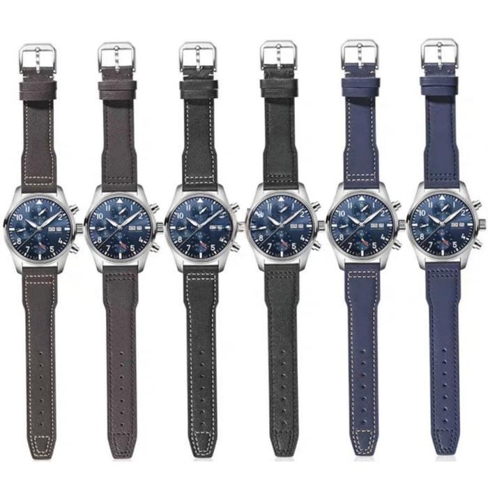 PREMIUM Tali Jam Tangan 21 MM Replacement Strap Leather IWC Pilot Mark 9011.21
