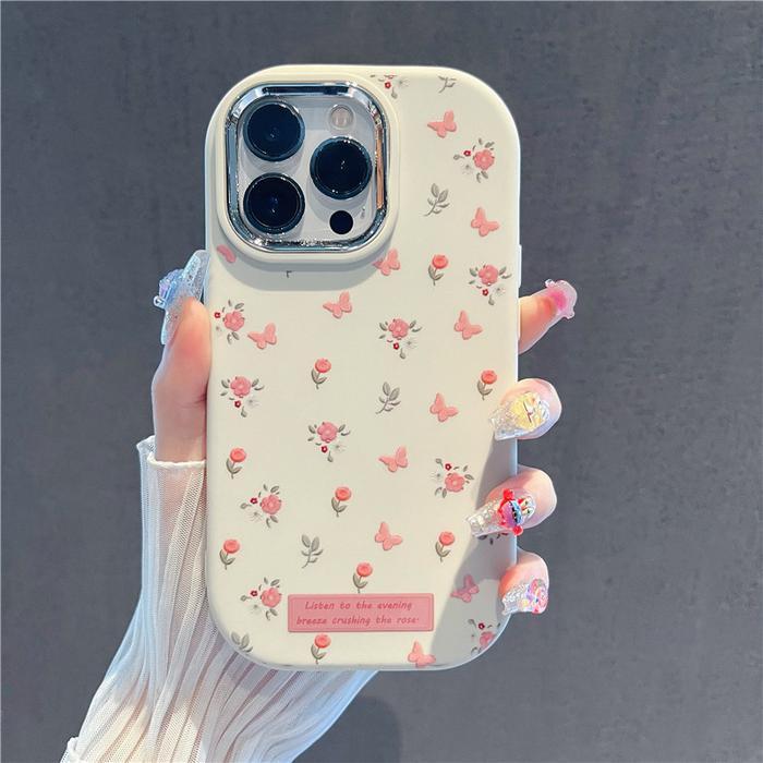 Bunga musim semi-warni case iphone seri Berlaku untuk iphone 11 12 13 14 15 pro max softcase casing 