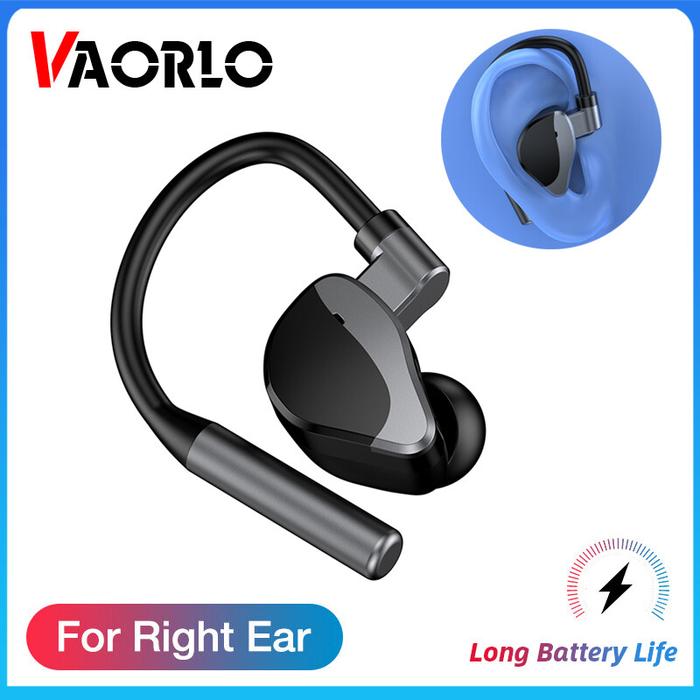 VAORLO Earphone Bisnis Bluetooth Nirkabel, Headset Asli Bluetooth