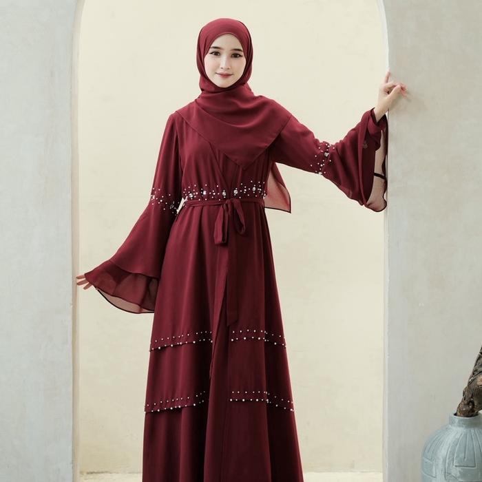 Moana Abaya (Abaya with pearl ) Kazami