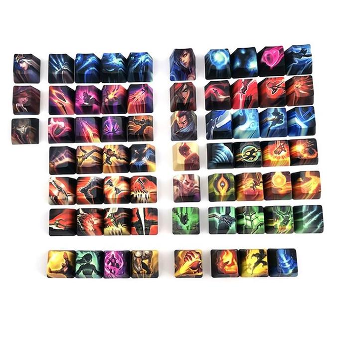 League of Legends Custom All Summoner Heroes Personality Keycap For Mechanical Gaming Mini GK61 ANNE