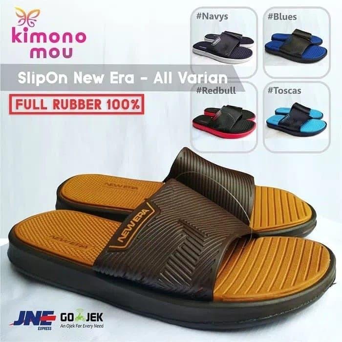 Sandal Selop Pria Karet Ringan Bn Pylon Jumbo New Era MB E 1245.B *Reb