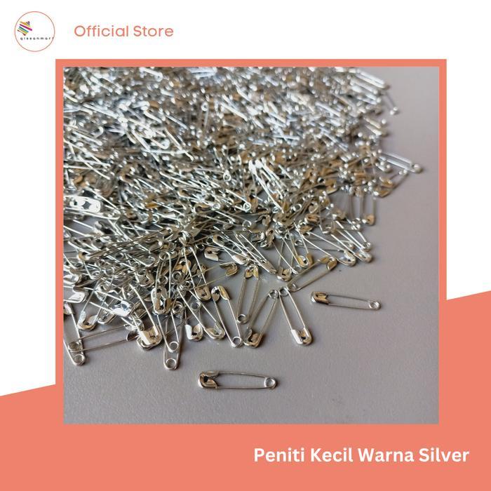 TERMURAH Peniti Kecil Isi 50 Pcs Warna Silver Gold - Peniti Tebal Kualitas Premium - Safety Pins - P