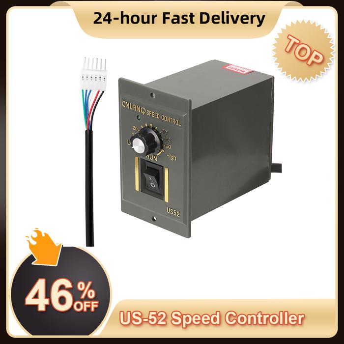 US-52 Speed Controller 400W AC220V ABS Speed Controller Motor Speeds