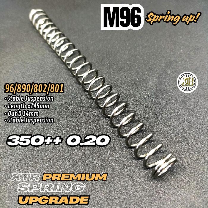 SPRING XTR 801/802/96/890 PER PEGAS PISTON SPRING SILVER PREMIUM OD 14mm 15cm