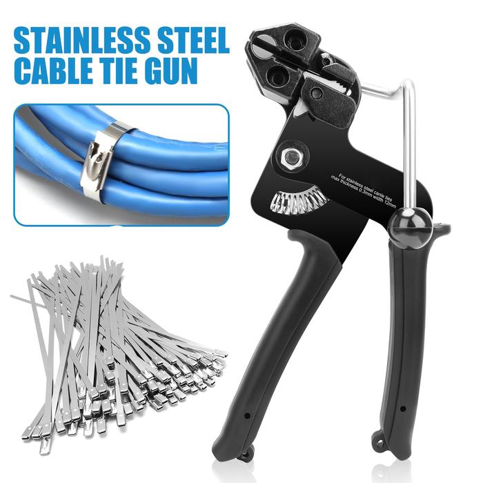 Metal Zip Ties Cutter Self-Locking Zip Ties Gun Cable Ties Plier