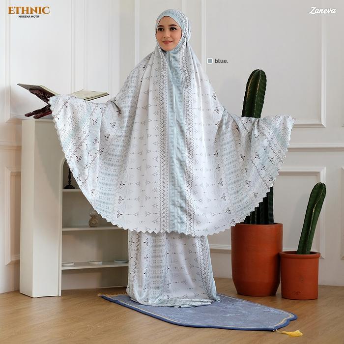 Zaneva - Mukena Motif Armany Silk | Sakura | Ethnic by Zaneva Mewah Panjang