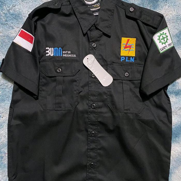 KEMEJA PLN LISTRIK PINTAR/KEMEJA BUMN BORDIR PLN LISTRIK PINTAR/BAJU BUMN LISTRIK PINTAR
