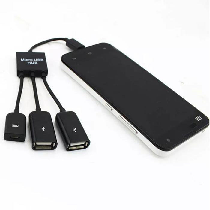 3in1 Micro USB Hub OTG Multifunction + Charge Kabel Otg Micro 3 Port Usb Female