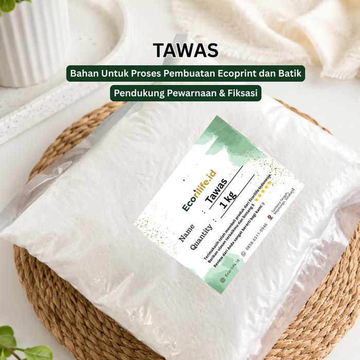 Tawas Bubuk 250gr 500gr 1kg | Mordant Ecoprint & Pewarna Kain | Bahan Ecoprint