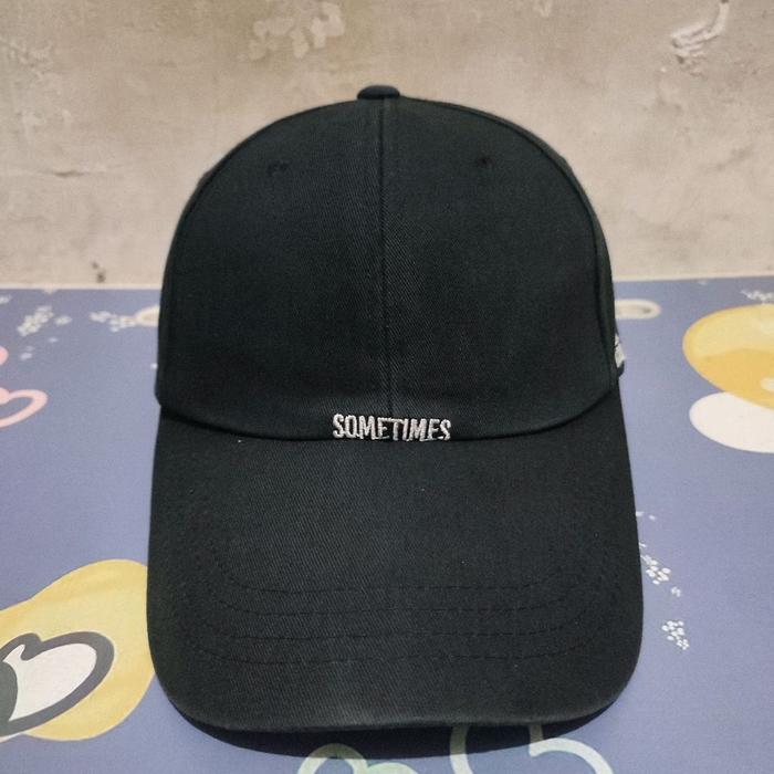 Topi Caps Slow Acid Basic Hitam